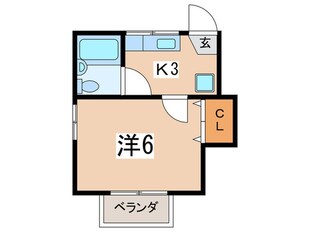 ハイツ峰の物件間取画像